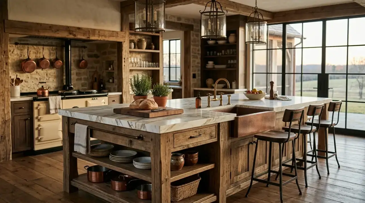 Farmhouse kitchen island overview. Charming farmhouse kitchen island ideas for a rustic heart of home.