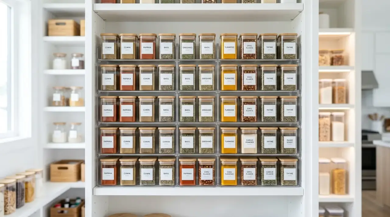 Spice rack overview. Clever spice rack organization ideas for easy access seasonings overall.