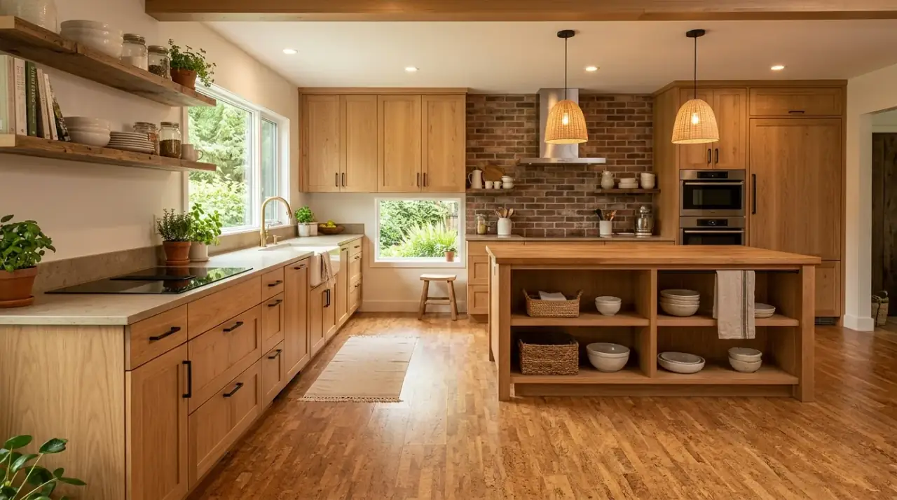 Kitchen flooring overview. Durable kitchen floor guide balancing resilience, style, and budget.