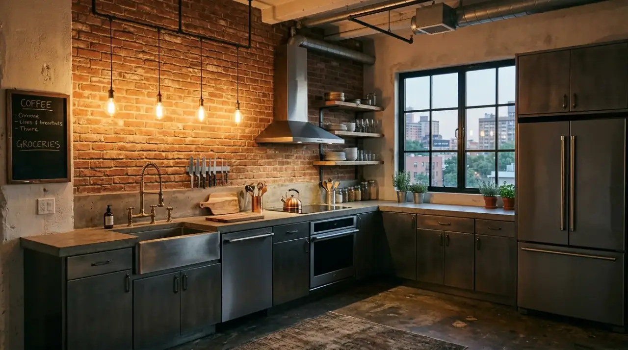 Drawers in L-shaped kitchen. Smart storage near prep zones improving flow in an L-shaped layout.