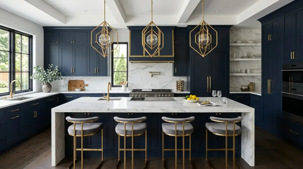 Neutral luxury modern kitchen palette. Quiet layered tones creating a more refined high-end kitchen atmosphere.