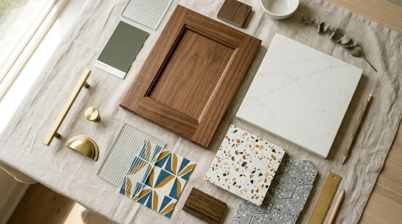 Essential mid-century modern kitchen materials for building a dream retro-inspired space.
