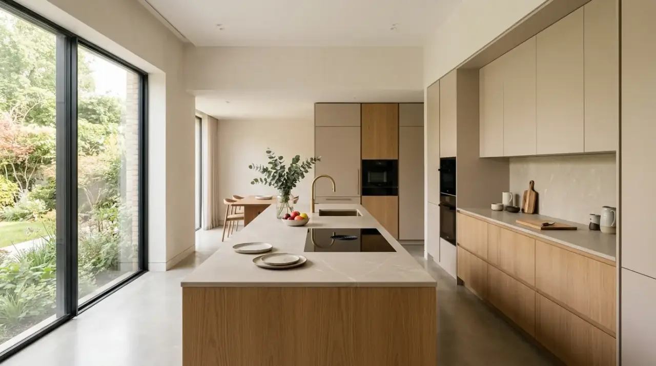 Exciting 2025 kitchen trends with warm materials and modern remodel inspiration.
