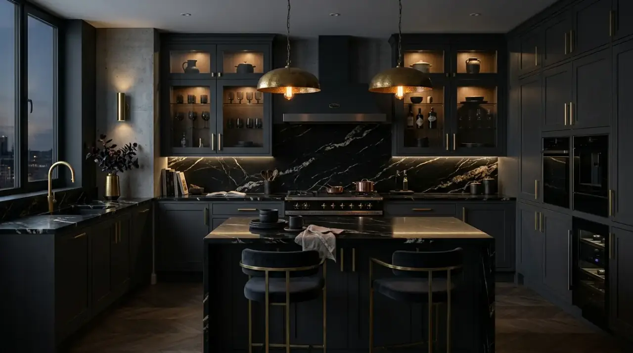 Textured kitchen surface trend. Kitchen remodel trend focusing on tactile textured surfaces.