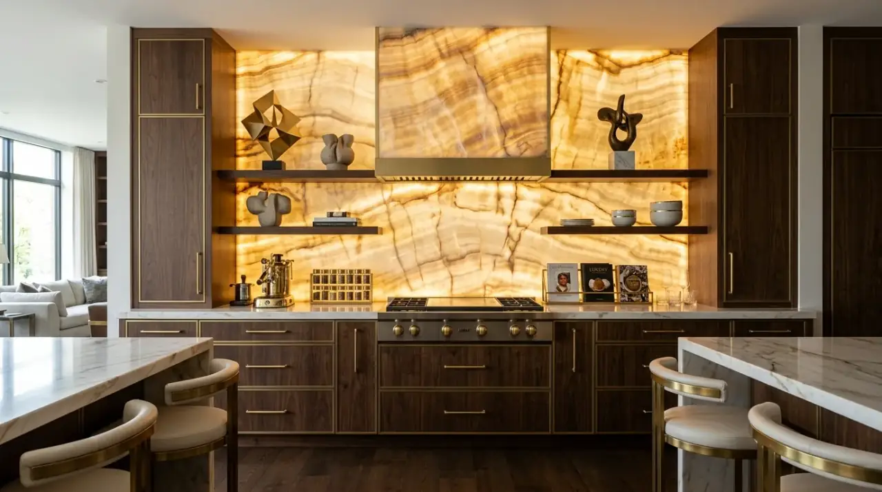 Open sightlines tiny kitchen. Visual openness helping a tiny kitchen feel larger than it is.