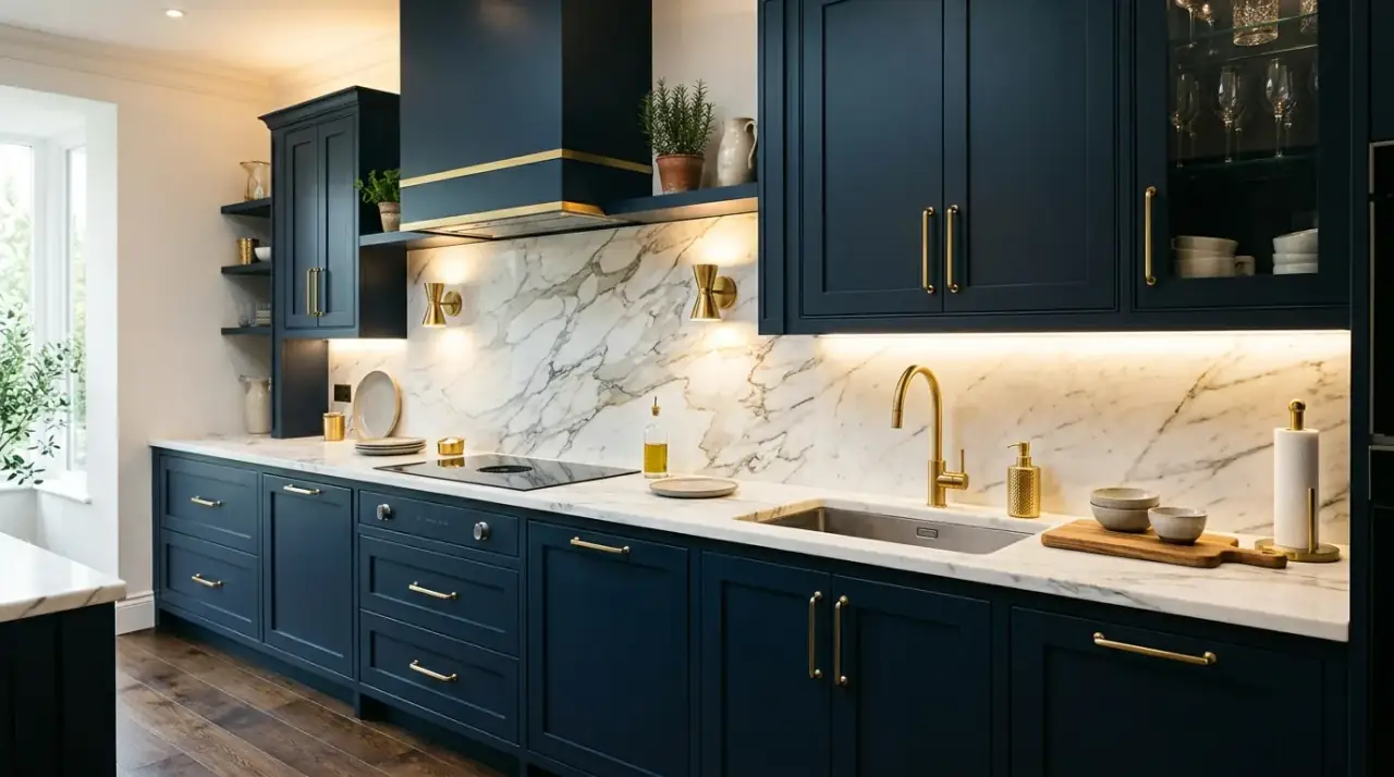 Greige cabinet paint color. Soft neutral paint choice bringing more depth to a kitchen refresh.
