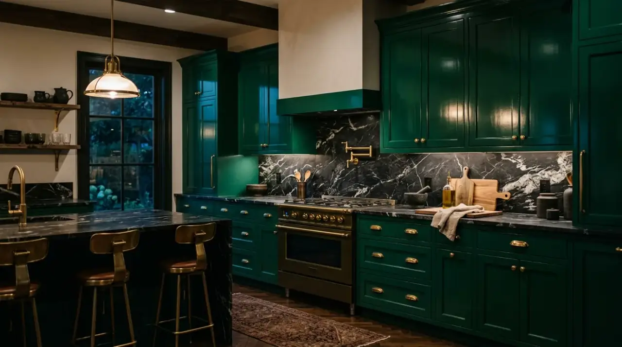 Coordinated cabinet paint undertones. Color harmony helping a cabinet refresh feel more integrated with the whole kitchen.