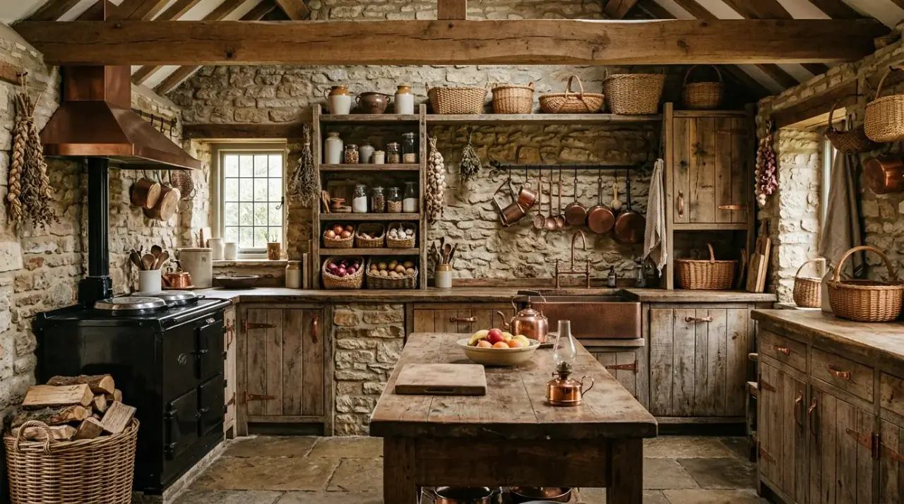 Clean organic cabinetry. Simple cabinet lines supporting a warm nature-led kitchen.
