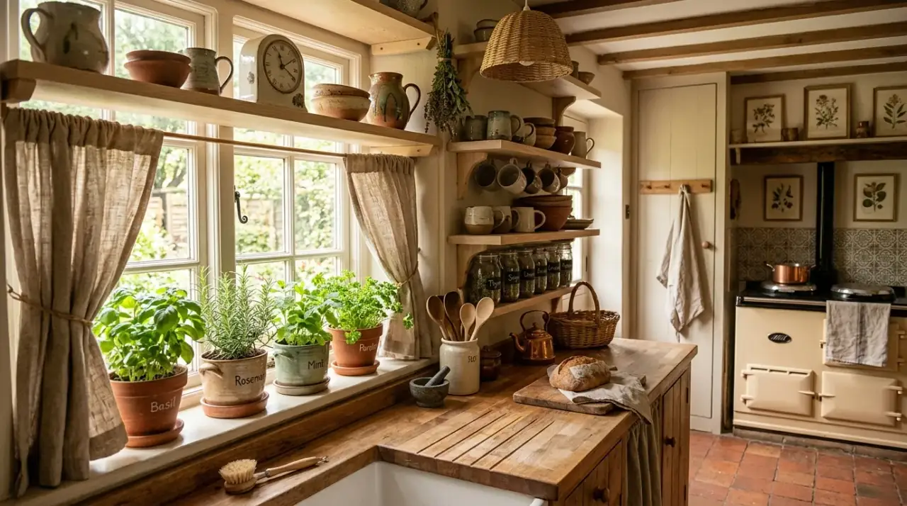 Curved organic kitchen. Soft rounded forms adding natural flow to a calm kitchen design.