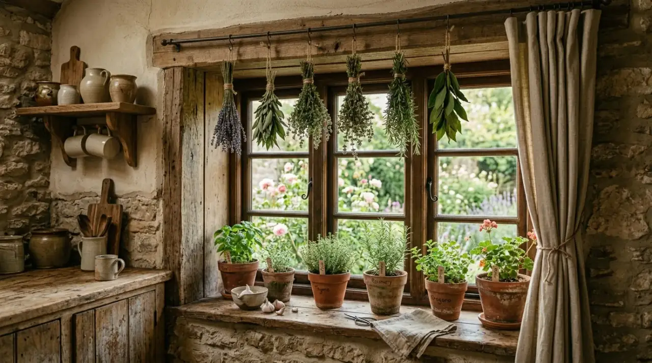 Matching sink window containers. Pretty kitchen sink window decor styled with coordinated containers.