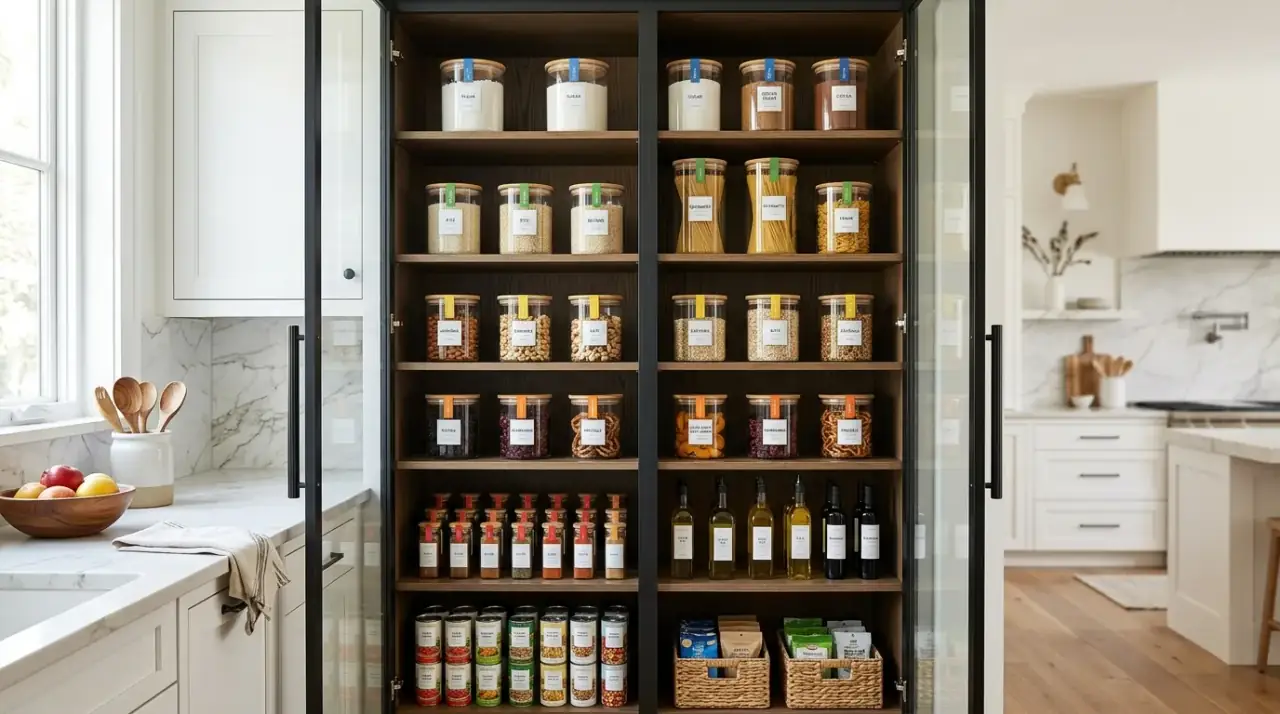 Pantry snack zone. Dedicated snack storage making the pantry more functional for everyday use.