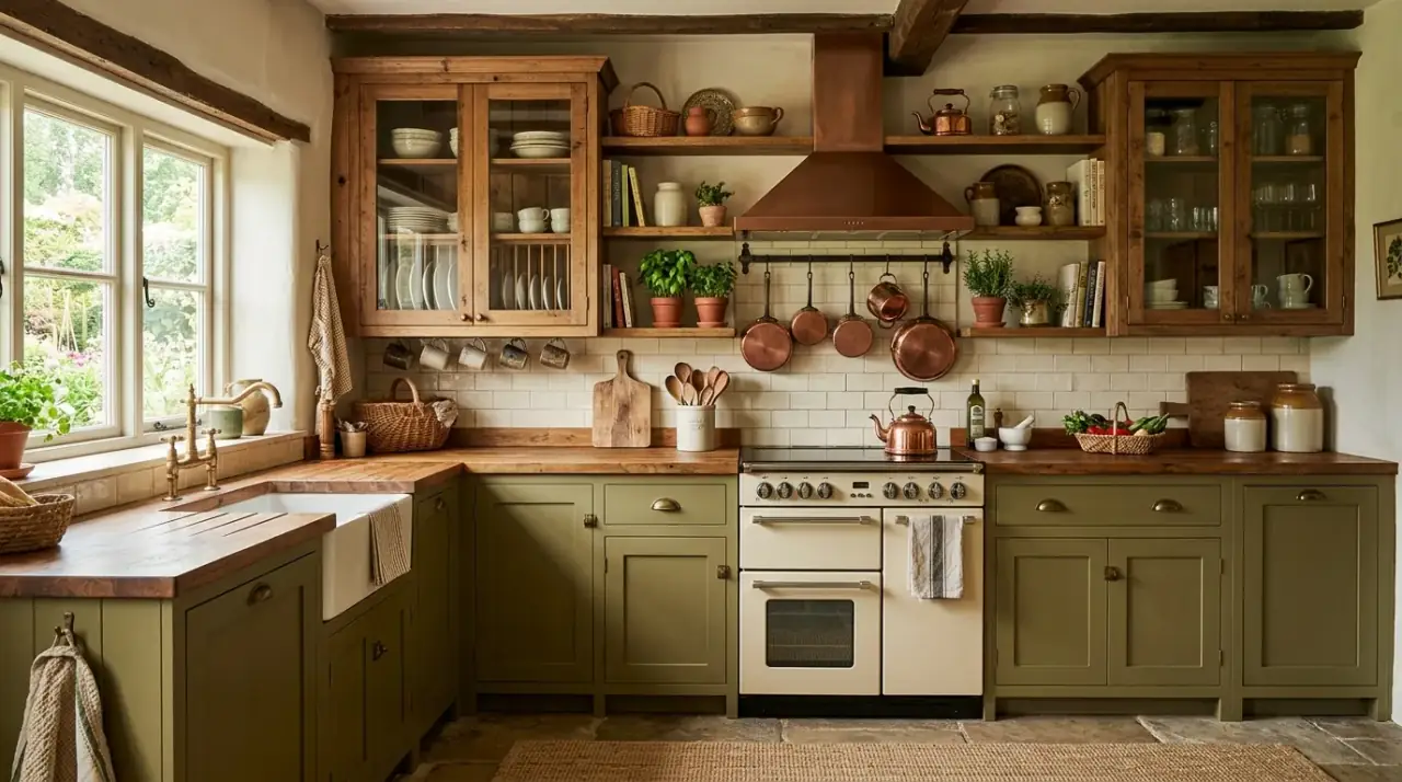 Blue and white two-tone kitchen. Classic painted cabinet contrast creating a fresh custom kitchen look.