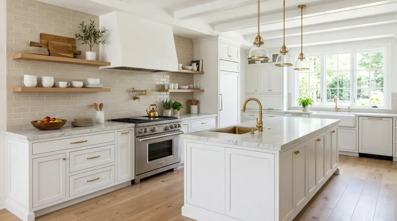 Timeless neutral kitchen backsplash with layered texture and a versatile understated palette.